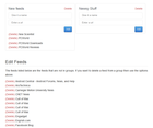 SyndiFeed add/delete feeds interface