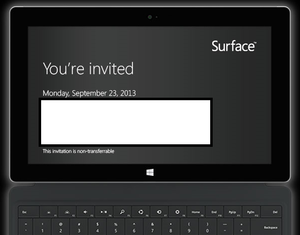 Surface 2 invitation